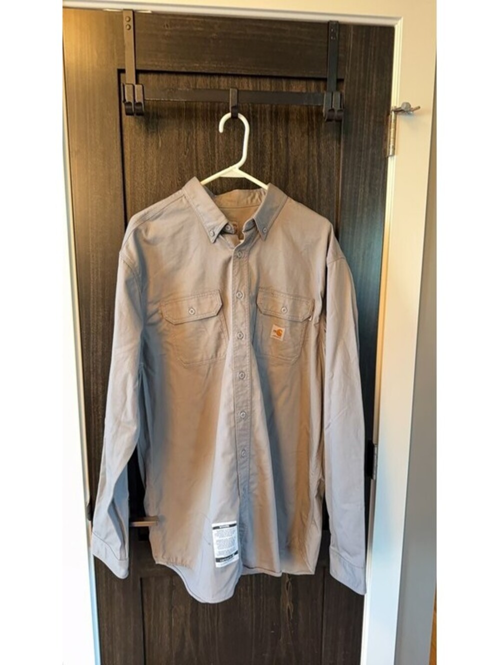 Carhartt Men's Flame-Resistant Work Shirt FRS160 Gray XL Tall 0311